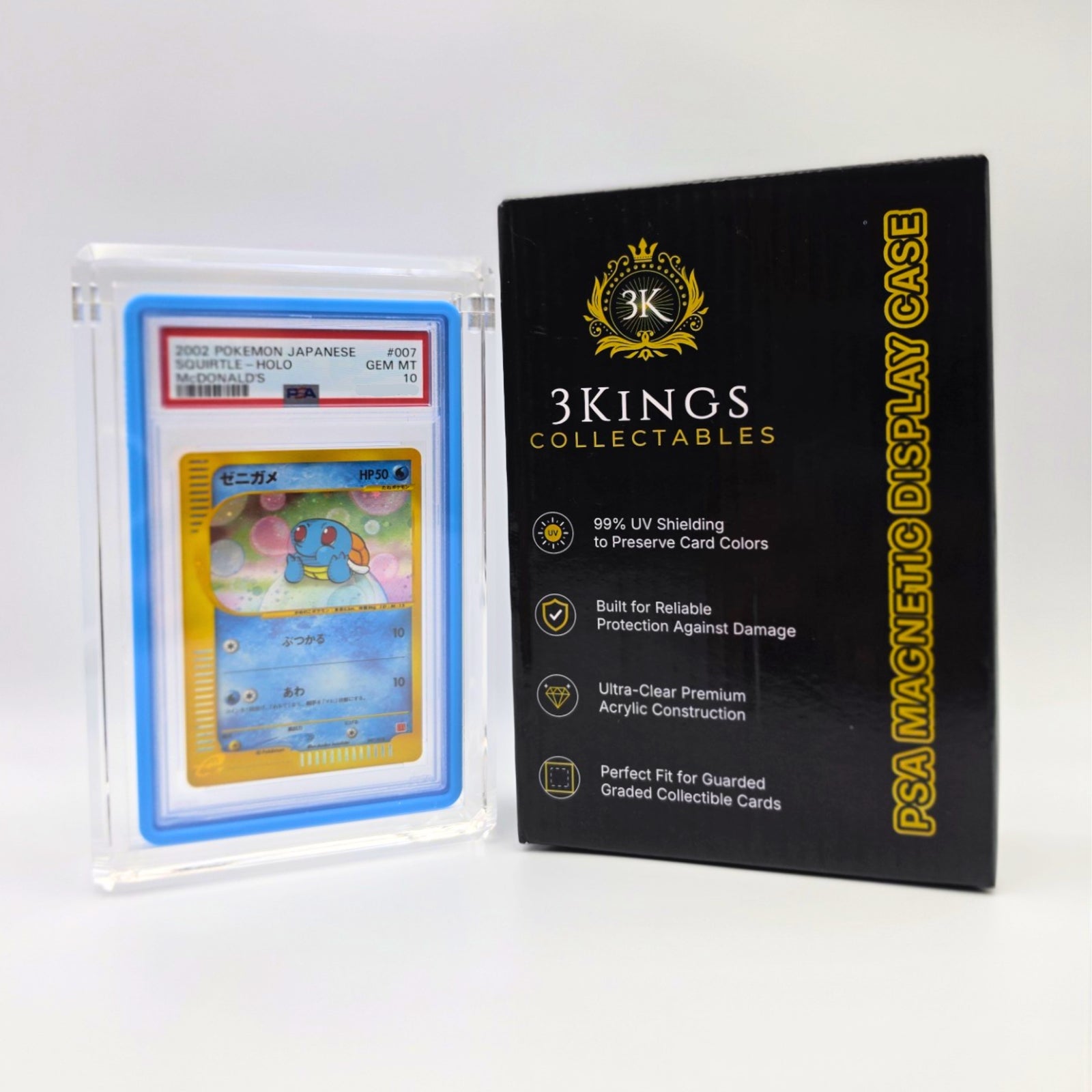 3 Kings Displays- PSA Magnetic Acrylic Case (Designed to fit GradedGuard)