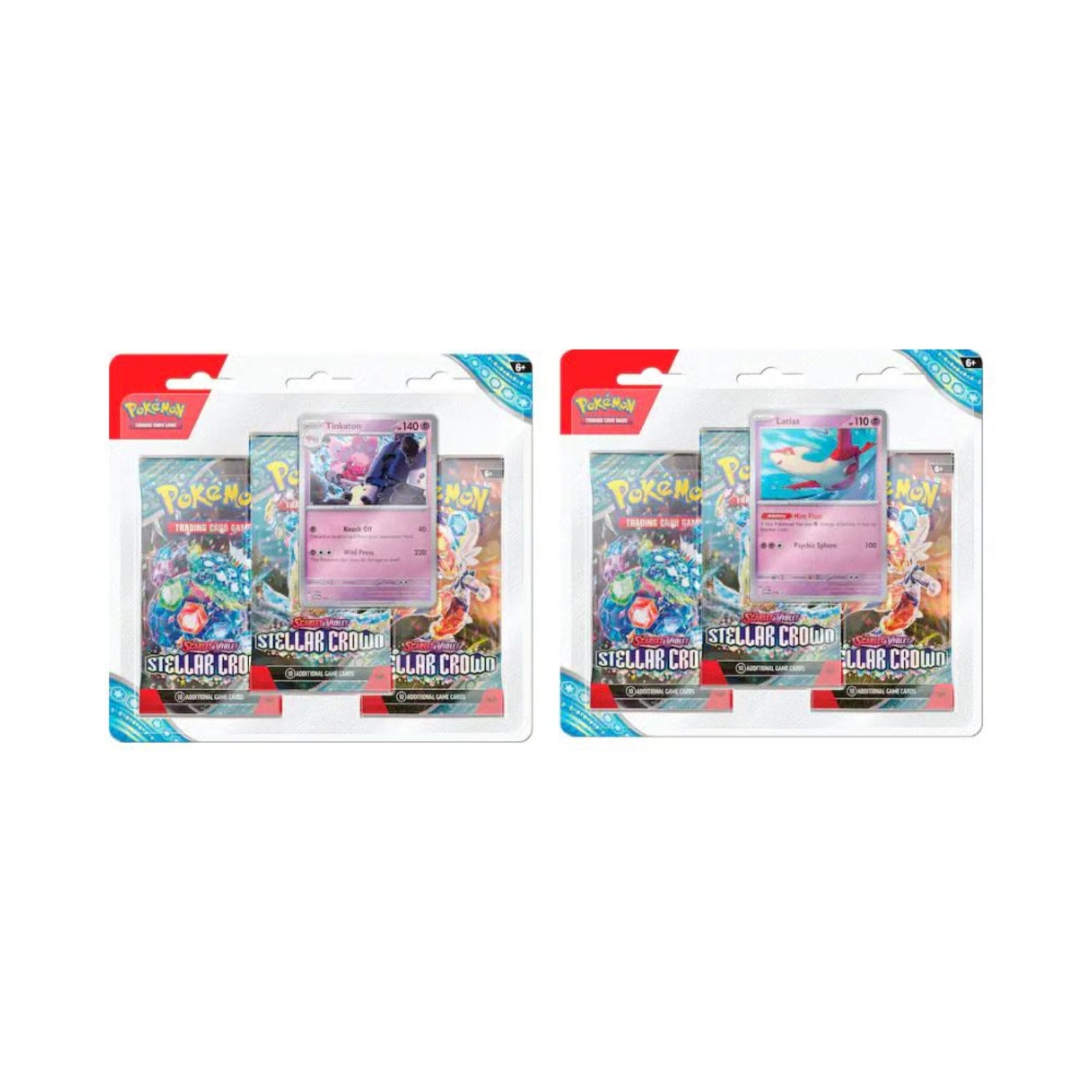 Pokemon Scarlet & Violet- Stellar Crown 3 Pack Blister (Syles Vary)
