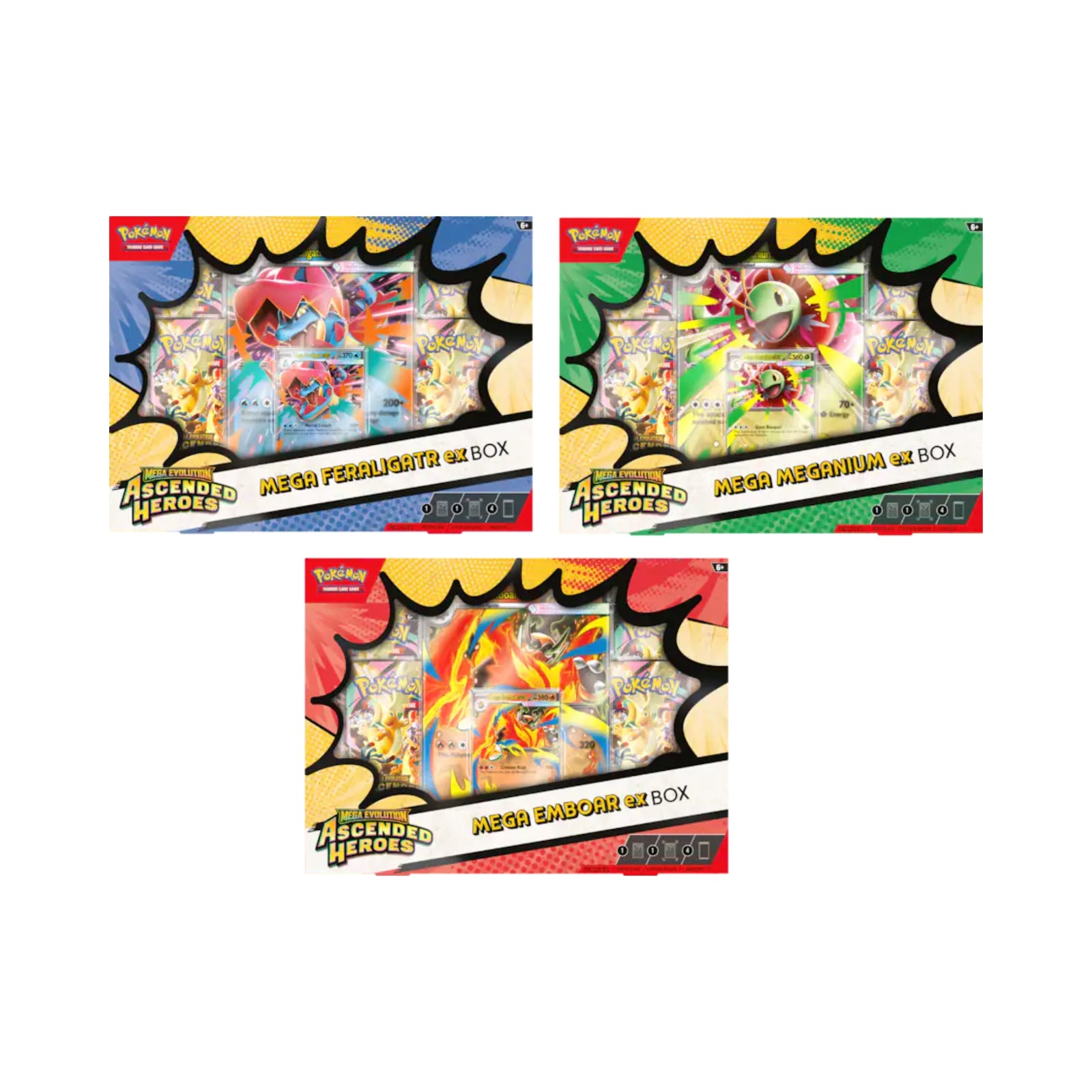 Pokemon Mega Evolution- Ascended Heroes Mega ex Box (Styles May Vary)