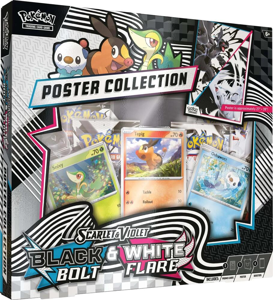 Pokemon Scarlet & Violet- Black Bolt & White Flare Unova Poster Collection